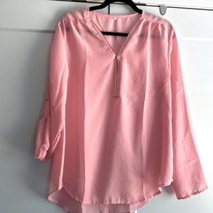 Sheer pink top